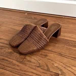 NEW Women’s Franco Sarto Weave Mule 2.5” Heels - 10